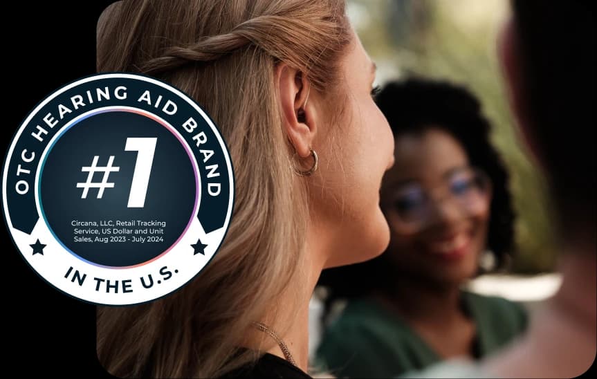 The number one OTC hearing aid brand in the US.