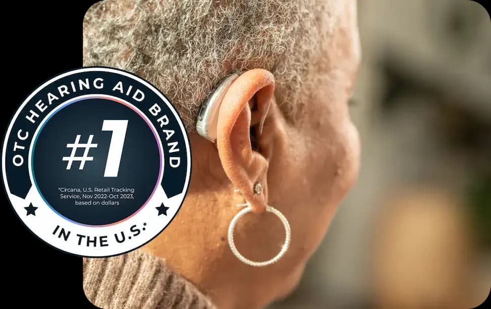 The number one OTC hearing aid brand in the US.